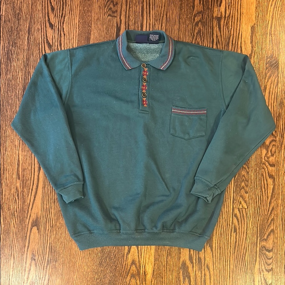 Vintage 90s Collared Sweatshirt